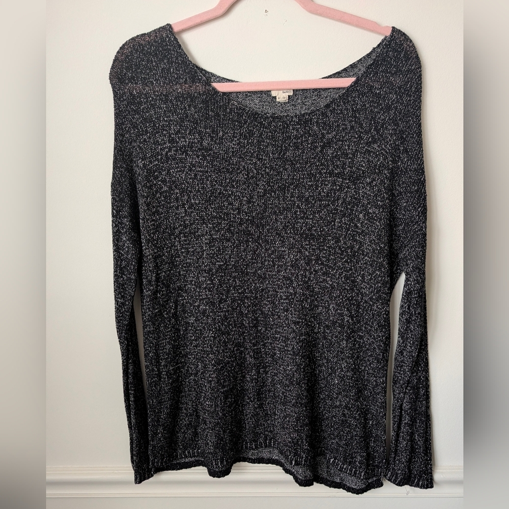 Garage Boat Neck Open Knit Sweater Size Medium Large